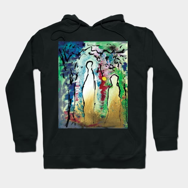 Adam and eve Hoodie by Coppack